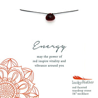 Red Energy Color Power Necklace - Necklaces