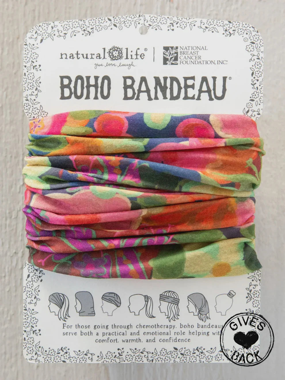 Colorful floral boho bandeau headband, perfect for womens boho chic clothing, shop Daisy