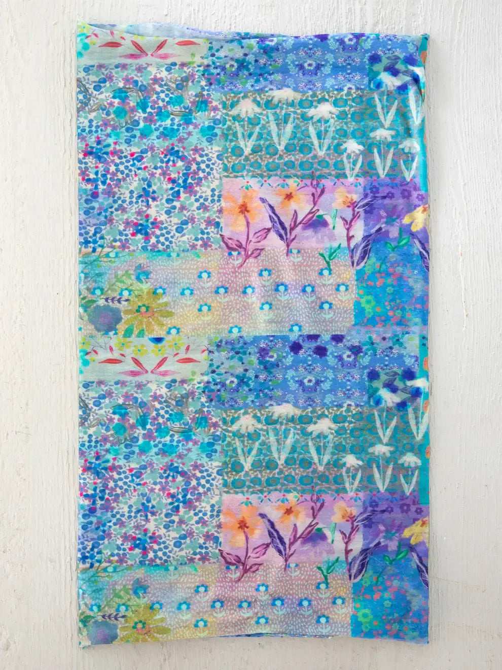 Colorful floral patchwork scarf in FULL BOHO BANDEAU HEADBAND for women’s boho chic clothing