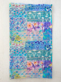 Colorful floral patchwork scarf in FULL BOHO BANDEAU HEADBAND for women’s boho chic clothing
