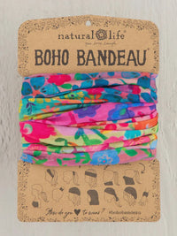 Colorful Boho Bandeau headband with floral patterns for free spirit fashion lovers