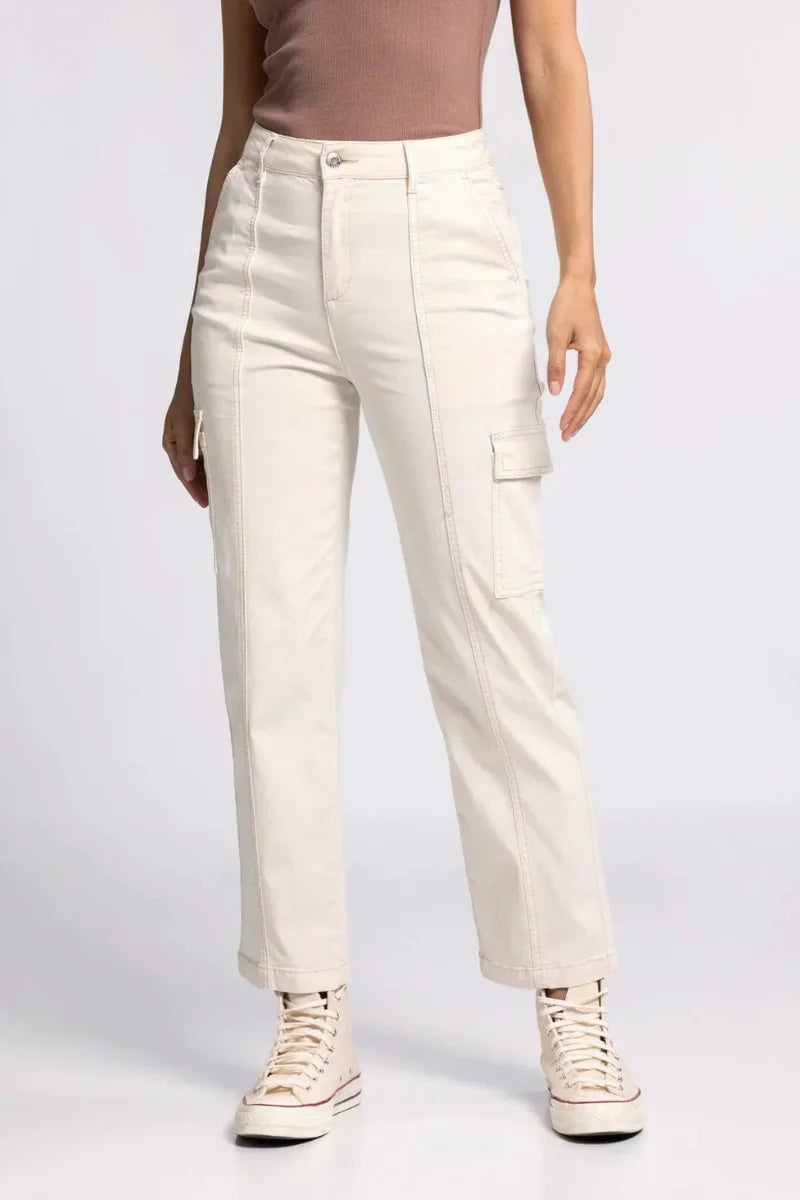 Cream-colored Thread and Supply Vernon Pants with cargo pockets