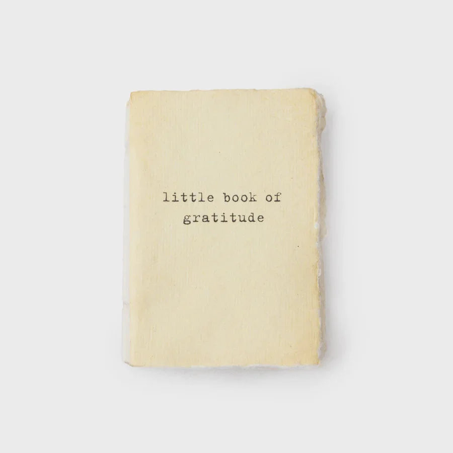 Cream-colored notebook titled Little Book of Gratitude perfect for boho free spirits