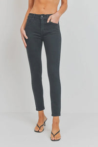 Dark gray skinny ankle-length jeans with front pockets from Shop Daisy for women’s boho chic clothing