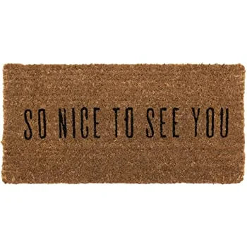 So Nice to See You Doormat featuring words Snot You for a welcoming home entrance