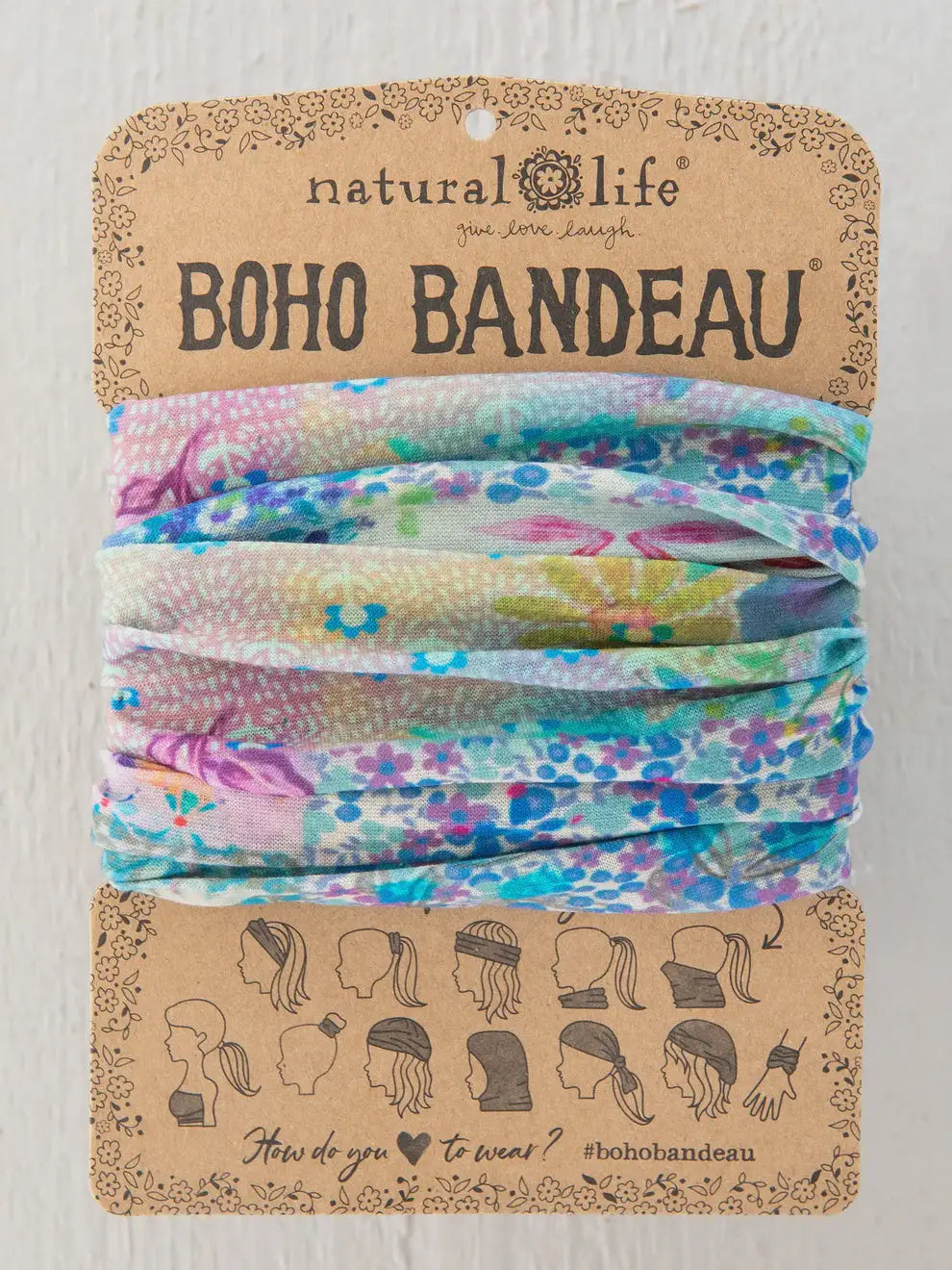 Floral boho bandeau headband from Shop Daisy’s women’s boho chic clothing collection