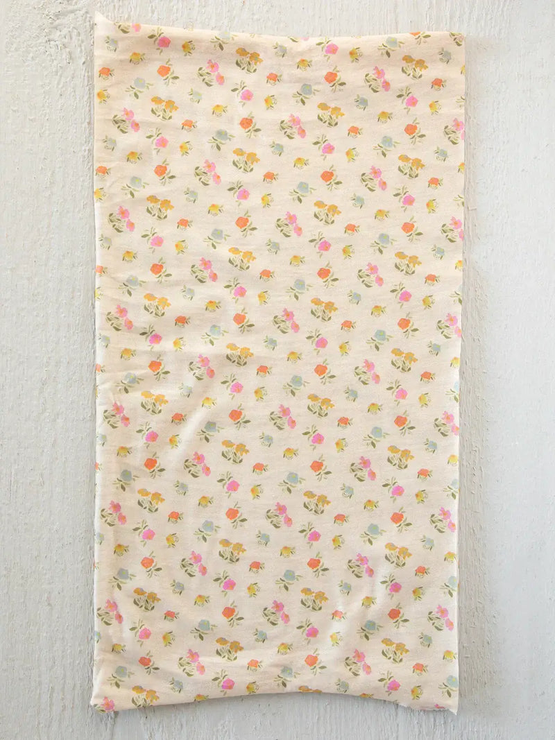 Floral patterned fabric for women’s boho chic clothing in the FULL BOHO BANDEAU HEADBAND - PASTEL FLORAL
