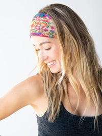 Floral patterned headband from Shop Daisy, perfect for women’s boho chic clothing