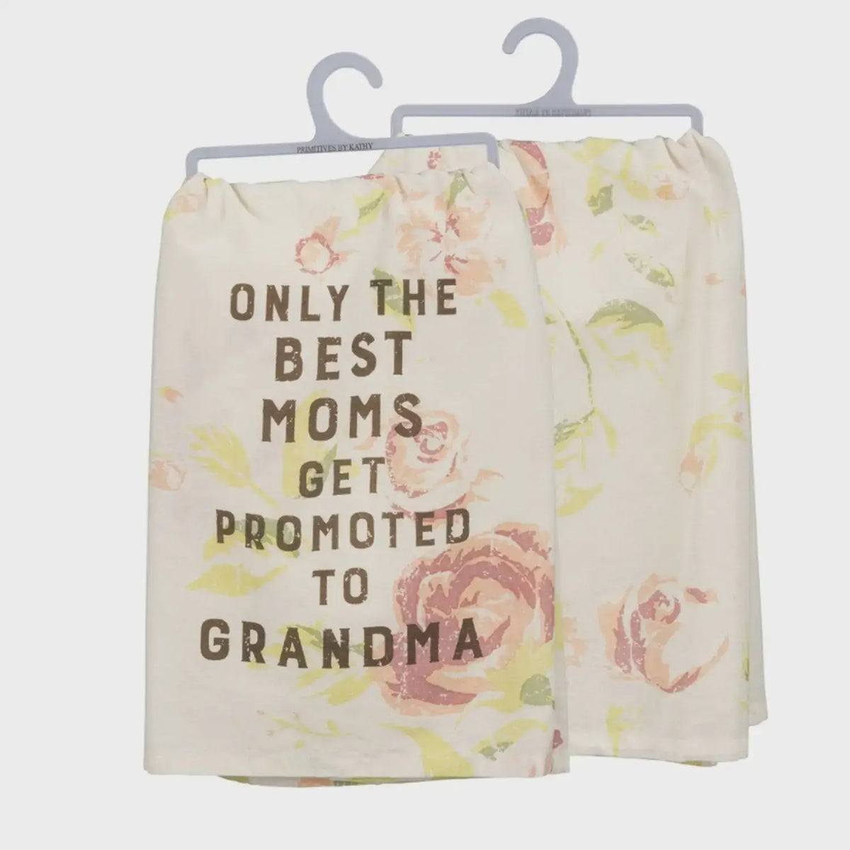 Floral dish towel from Grandma Floral Dish collection, perfect for kitchen decor
