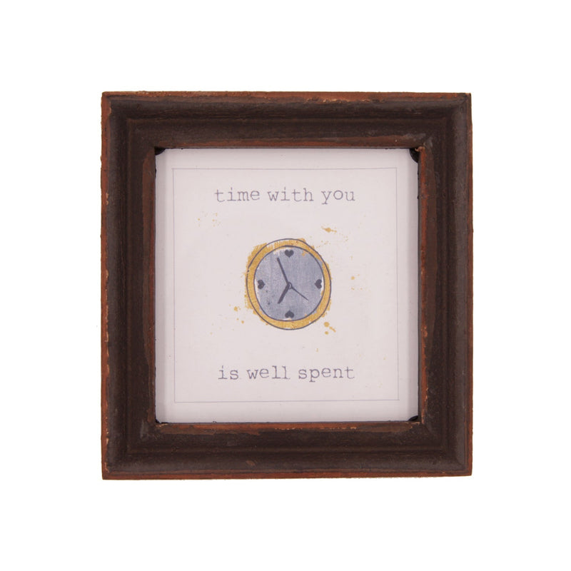 Time with You is Well Spent Wood Framed Decor - Picture