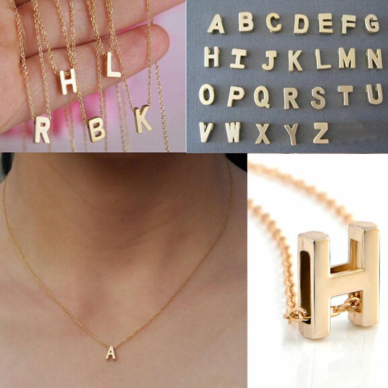 Initial T Gold Necklace - Necklaces