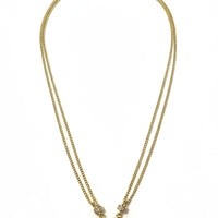 Dainty layered golden heart necklace with diamond accents for women’s boho chic