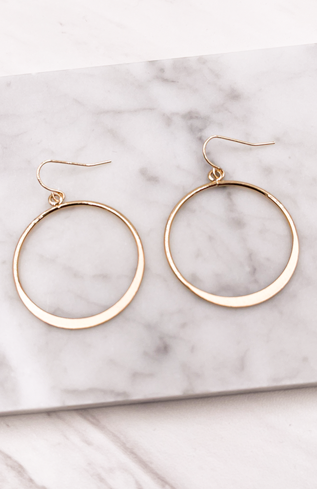 Hoop Style Earrings - Gold - Earrings