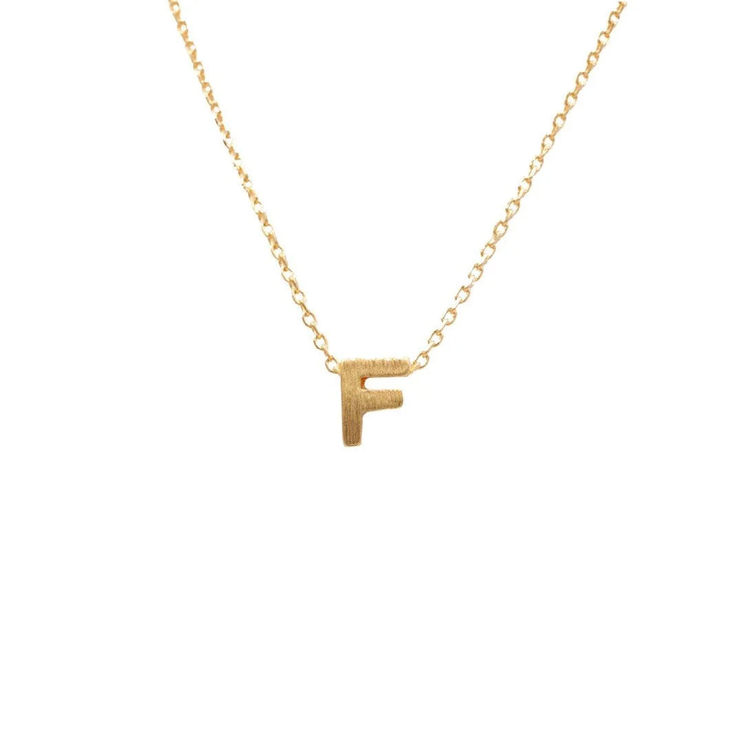 Dainty Initial F Gold Necklace from Daisy Lane, perfect for personalized jewelry styles