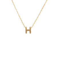 Dainty Initial Necklace showcasing the INITIAL H Gold design from Daisy Lane