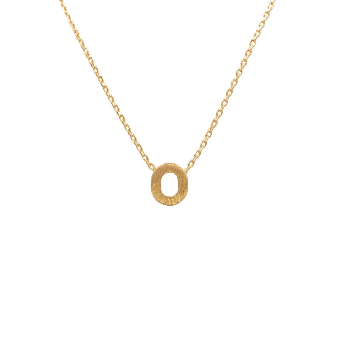 Dainty Initial O Gold Necklace from Daisy Lane, perfect for personalized elegance