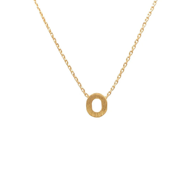 Dainty Initial O Gold Necklace from Daisy Lane, perfect for personalized elegance