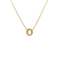 Initial O Gold Necklace - Necklaces