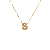 Dainty INITIAL S GOLD NECKLACE from Daisy Lane showcasing elegant initial design