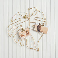 Monstera Leaf Wire Photo Holder - Picture Frames & Wall