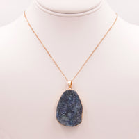 Blue Quartz Genuine Stone Necklace - Necklaces