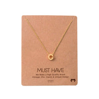 Dainty Initial C Gold Necklace from Daisy Lane featuring a charming heart pendant