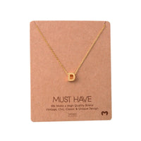 Daisy Lane Initial D Gold Necklace featuring a delicate personalized initial charm