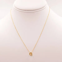 Dainty Initial G Gold Necklace with Small Diamond from Daisy Lane Collection