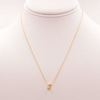 Initial J Gold Necklace - Necklaces