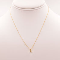 Initial L Gold Necklace - Necklaces
