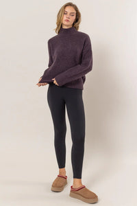 Trendy high-neck sweater