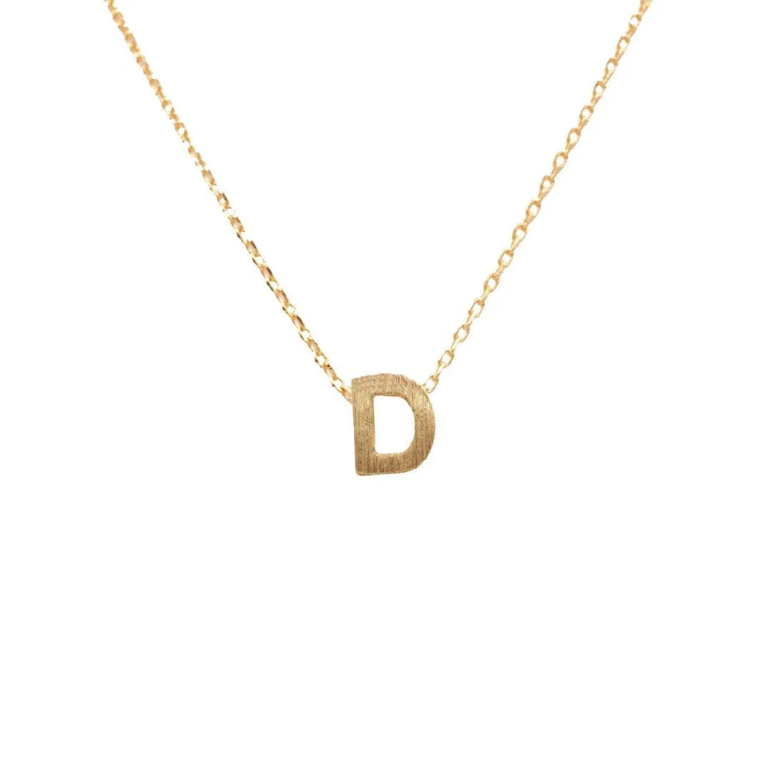 Daisy Lane Initial D Gold Necklace, a stylish addition to dainty initial necklaces collection