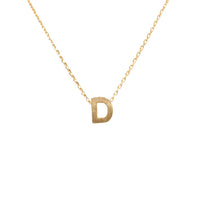 Initial D Gold Necklace - Necklaces