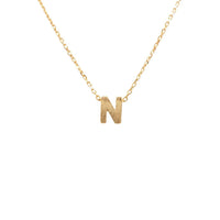 Dainty INITIAL N GOLD NECKLACE by Daisy Lane with elegant gold initial design