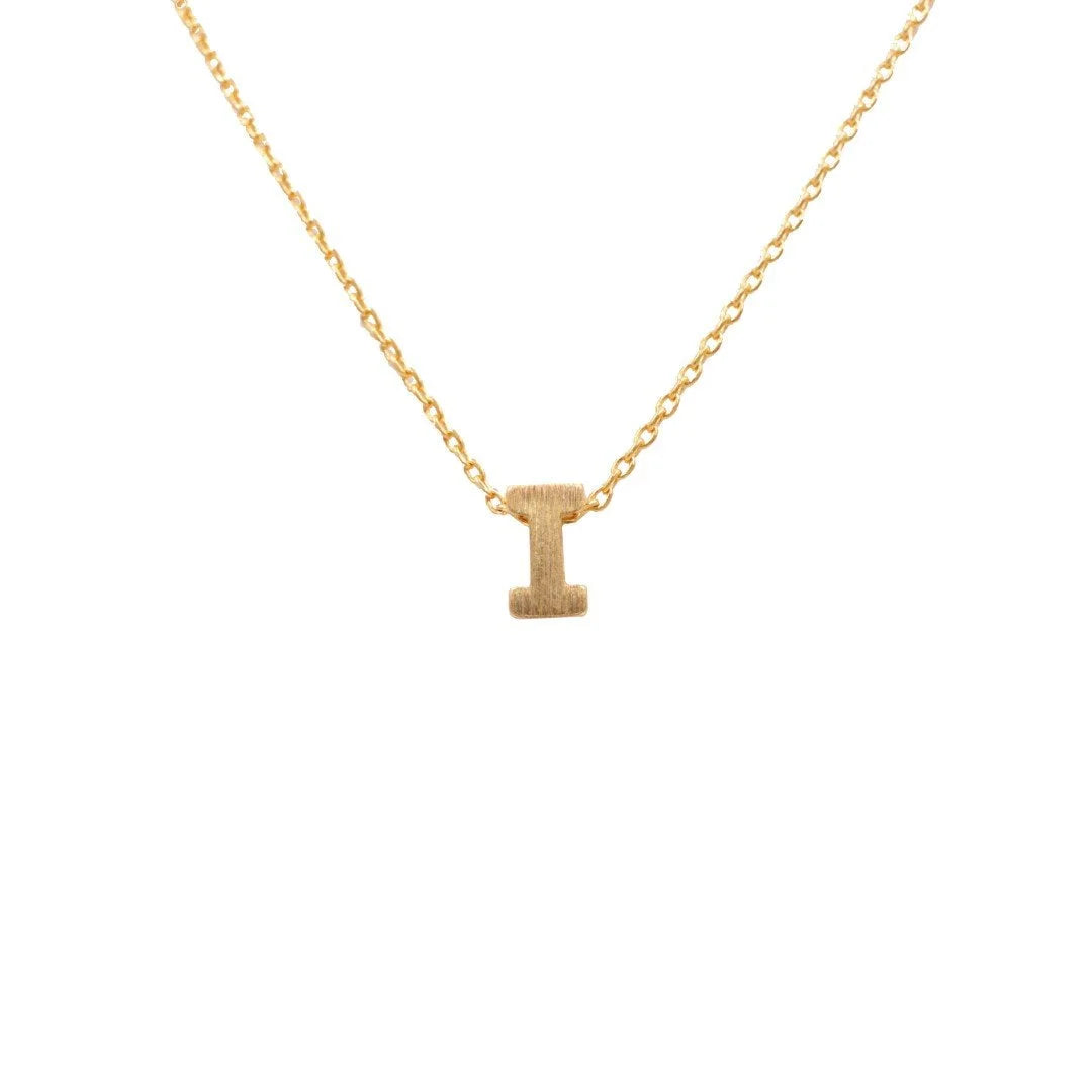 Dainty Initial I Gold Necklace from Daisy Lane showcasing elegant personalized charm