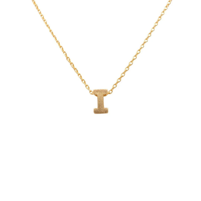 Dainty Initial I Gold Necklace from Daisy Lane showcasing elegant personalized charm