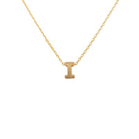 Initial I Gold Necklace - Necklaces