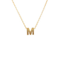 Dainty Initial M Gold Necklace from Daisy Lane showcasing elegant initial design