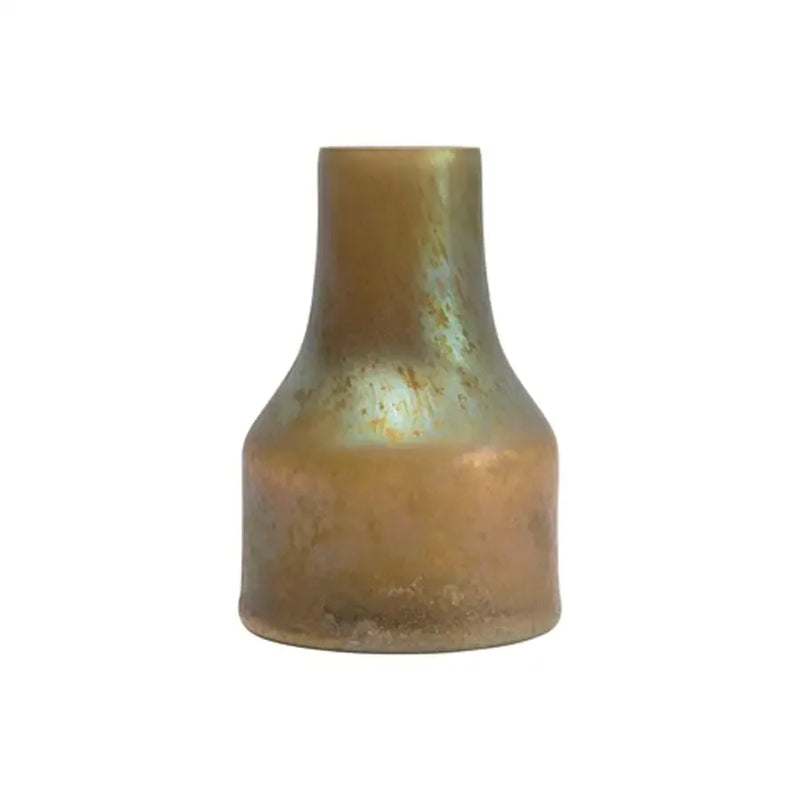 Iridescent green glass vase from Vintage Iridescent Green Glass Vase collection