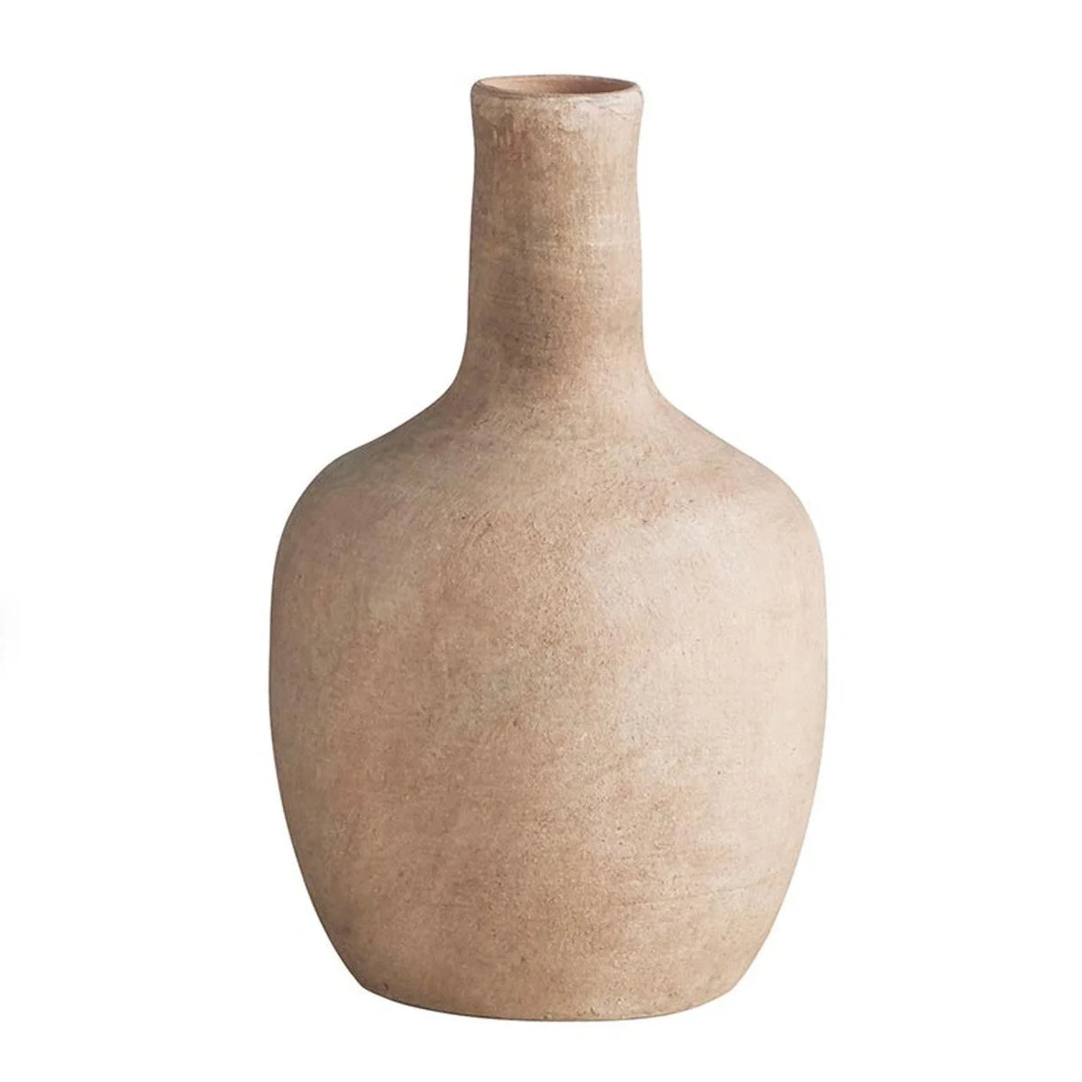 Taupe Terracotta Vase - Small featuring a large vase with a brown base