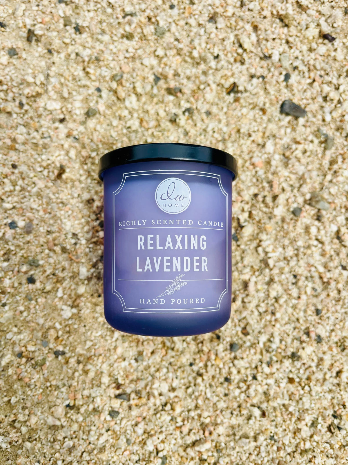 Relaxing Lavender Mini Candle showcasing a soothing lavender scent in a boho aesthetic