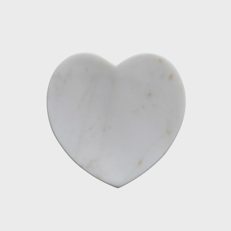 MARBLE HEART SHAPED DISH - HOME