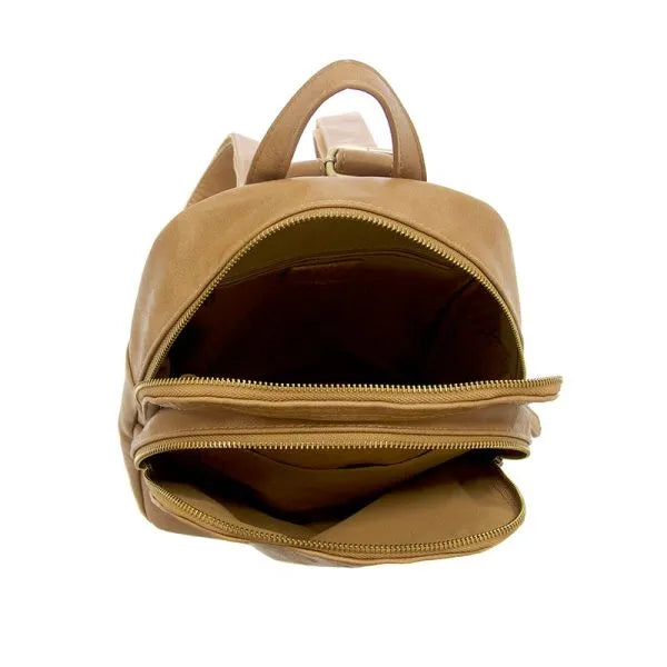 chestnut leather backpack zippers Sloan The Atlas No Lewis Classic 16" Leather Backpack