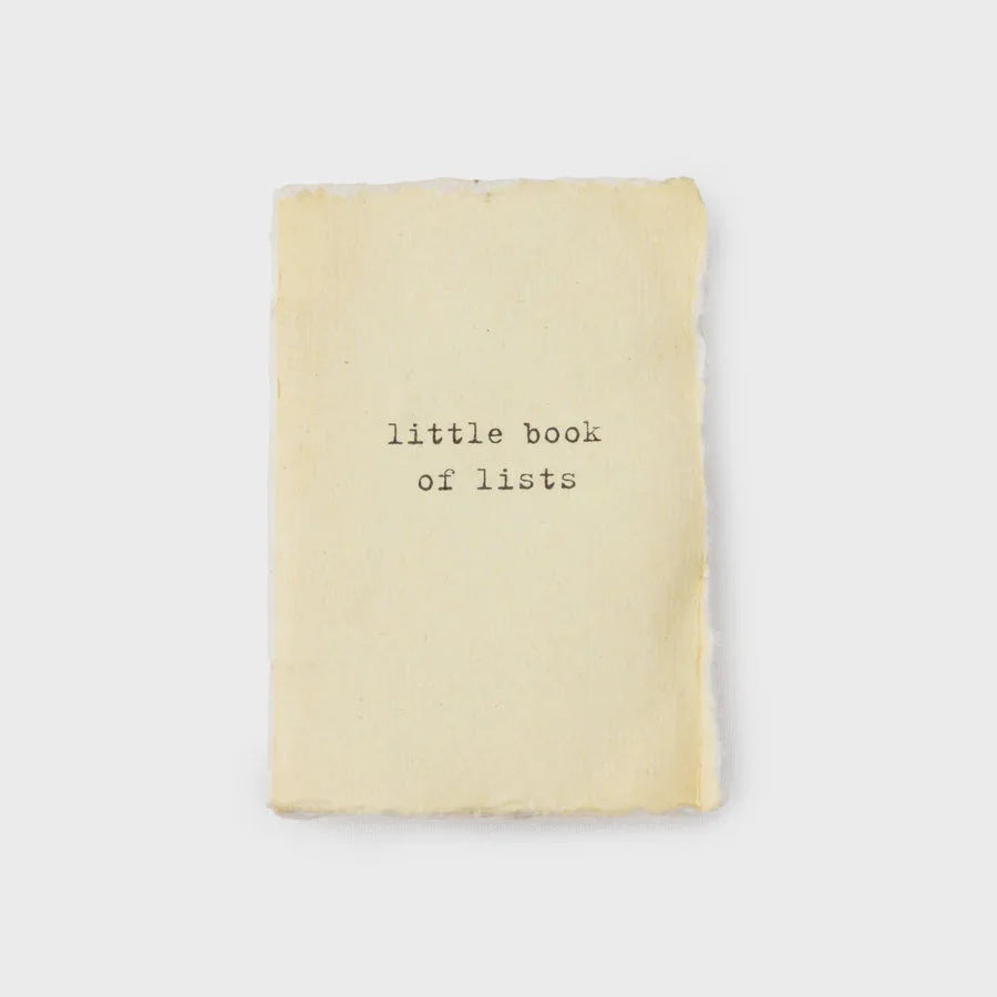 Pale yellow Little Book of Lists notebook for the boho, free spirit planner