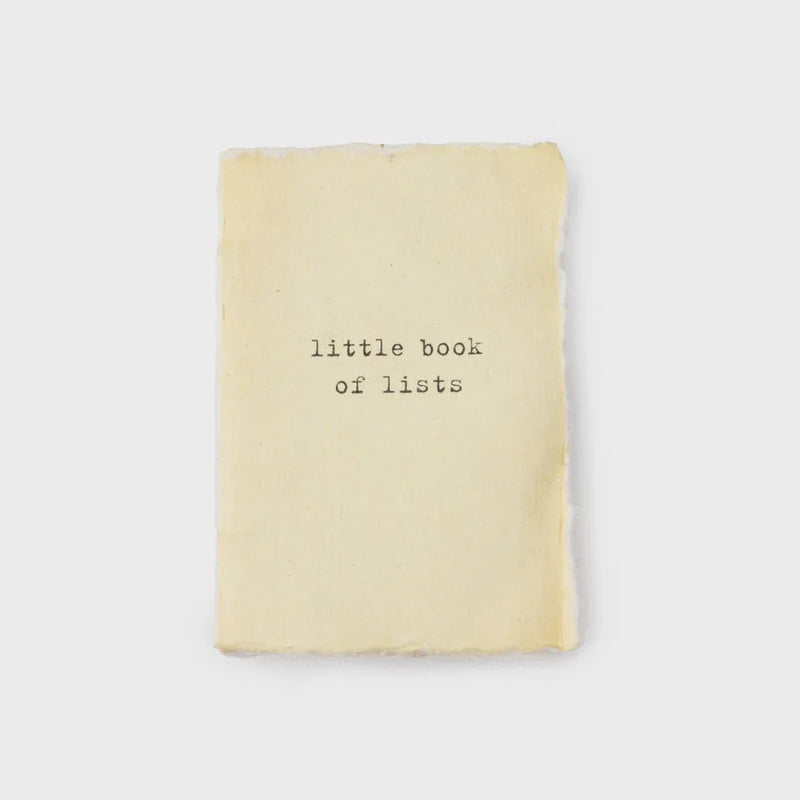 Pale yellow Little Book of Lists notebook for the boho, free spirit planner