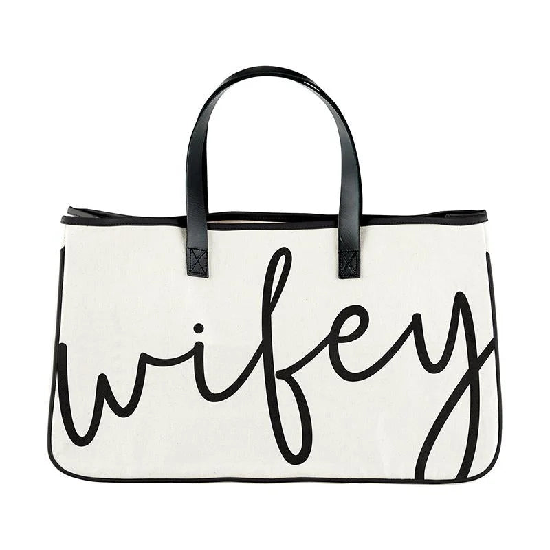 Wifey Canvas Tote featuring stylish design and durable fabric for everyday use