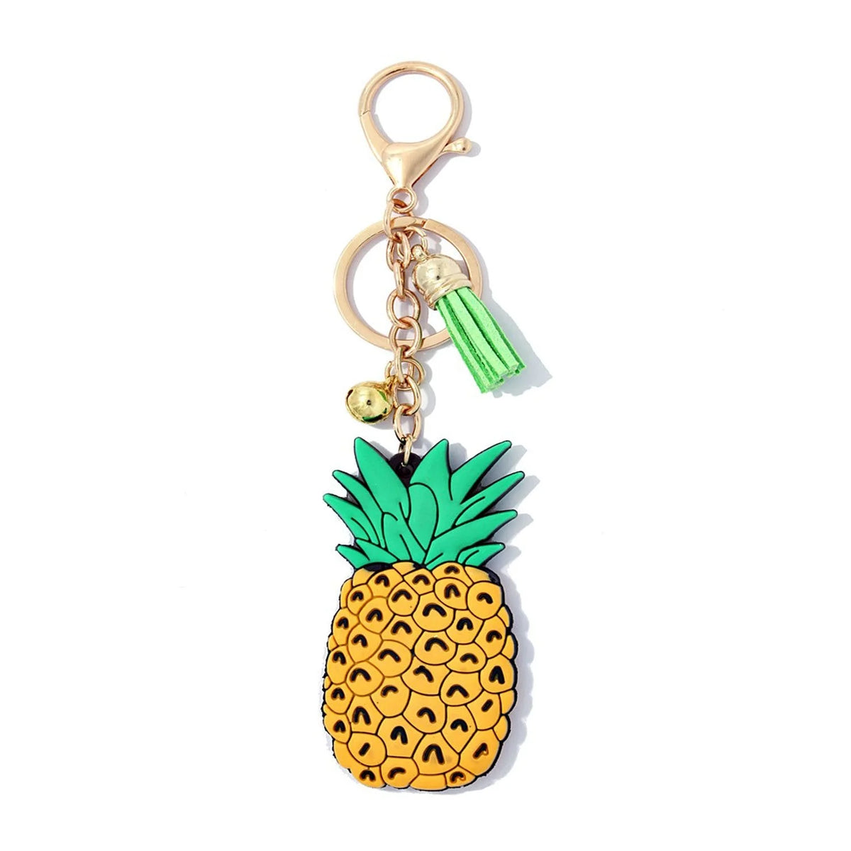 Pineapple Key Chain featuring a pine design for stylish accessory enthusiasts