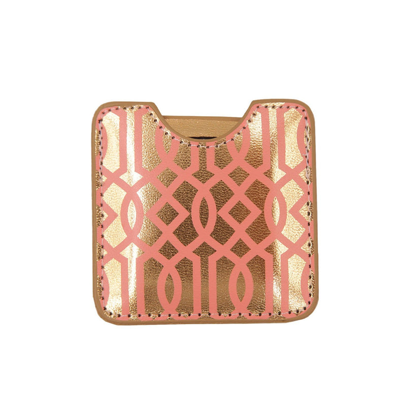 Gold & Pink Compact Mirror - Beauty & More