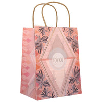 Pink and gold geometric design gift bag for the LOVE ALL WAYS GIFT BAG collection