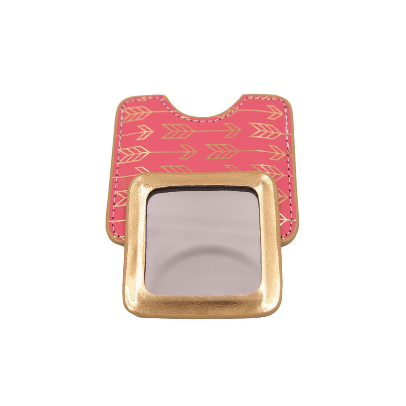 Pink & Gold Arrow Compact Mirror - Beauty & More